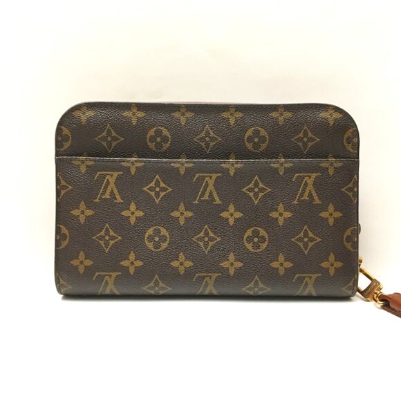 Authentic Louis Vuitton Brown Monogram Orsay Clutch Hand Bag Unisex - Picture 2 of 16